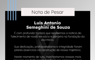 Nota de Pesar | Luis Antonio Semeghini de Souza